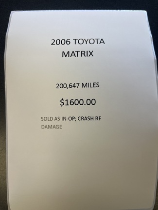 2006 TOYOTA Corolla Matrix